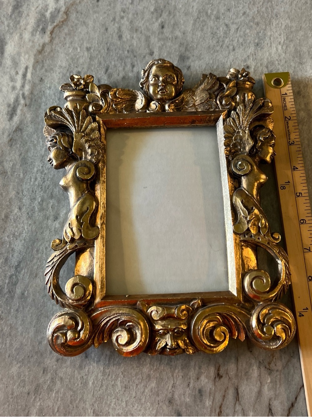 Source Unknown Ornate Gold Cherub Picture Frame - Picture 3 of 10